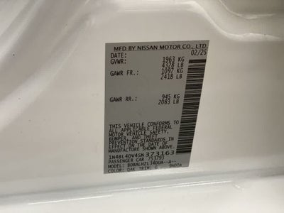 2025 Nissan Altima SV