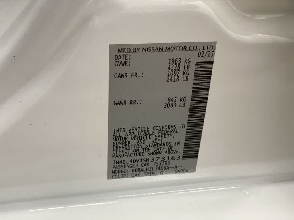 2025 Nissan Altima SV