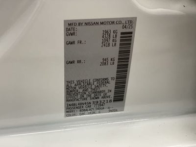 2025 Nissan Altima SV