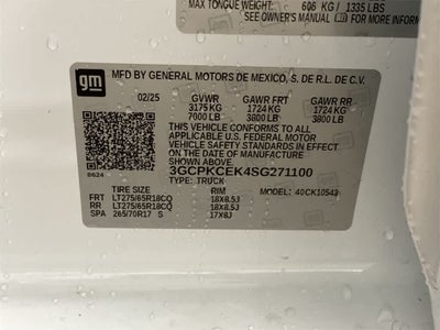 2025 Chevrolet Silverado 1500 Custom Trail Boss