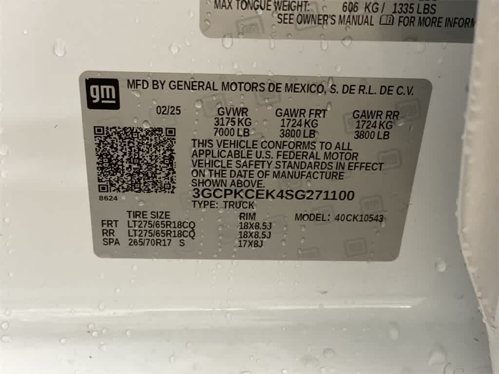 2025 Chevrolet Silverado 1500 Custom Trail Boss