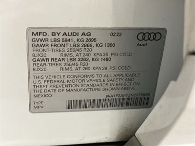 2022 Audi Q5 S line Prestige